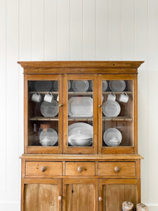 A 19th Century English Pine Bookcase Cabinet or Hutch