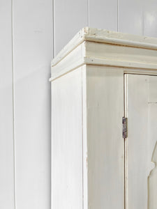 A Cream Painted Housekeepers Cupboard Cabinet c1890