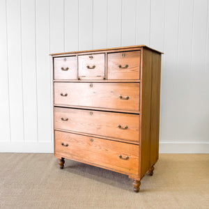 A 19th Century Scottish Pine Chest of Drawers/Dresser