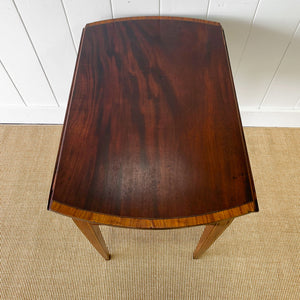 A George III Mahogany and Satinwood Crossbanded Pembroke Table