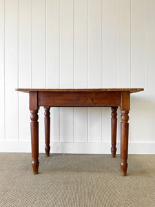 Antique English Country Pine Console Table or Desk c1890