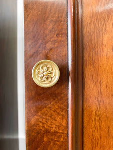 A Charming Pair of English Mahogany Nightstands