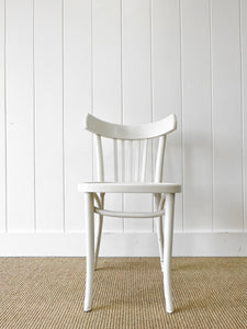 A Vintage Set of 3 White Chairs