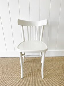 A Vintage Set of 3 White Chairs