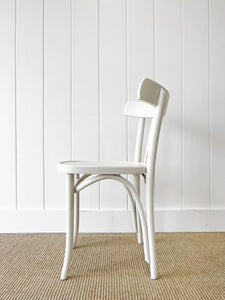 A Vintage Set of 3 White Chairs