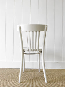 A Vintage Set of 3 White Chairs