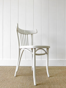 A Vintage Set of 3 White Chairs