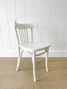 A Vintage Set of 3 White Chairs