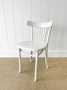 A Vintage Set of 3 White Chairs