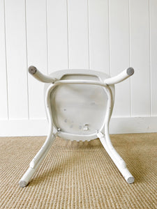 A Vintage Set of 3 White Chairs