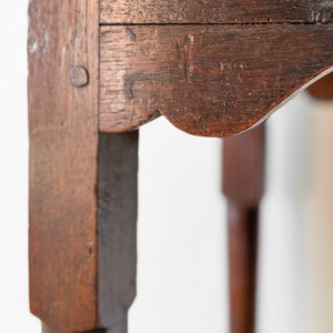 An Antique English Oak 18th Century Game Table