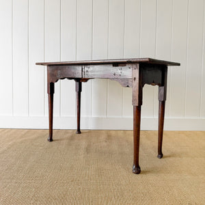 An Antique English Oak 18th Century Game Table