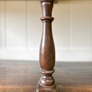 An Antique English 6.5 ft George III English Country Oak Hall Table or Sideboard