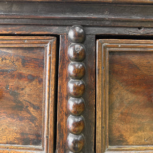 An Antique English 6.5 ft George III English Country Oak Hall Table or Sideboard