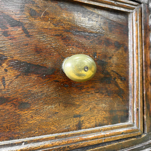 An Antique English 6.5 ft George III English Country Oak Hall Table or Sideboard