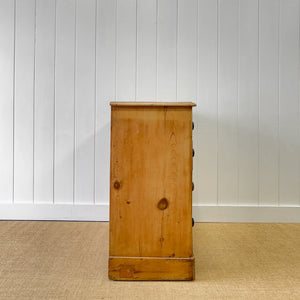 An Antique 19th Century Pine Chest of Drawers Dresser