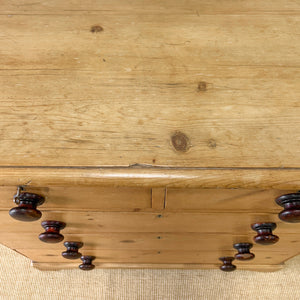 An Antique 19th Century Pine Chest of Drawers Dresser