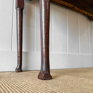 An Antique English Oak 18th Century Game Table