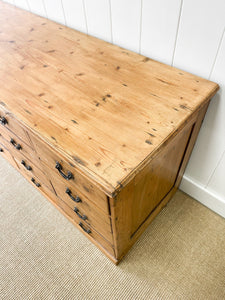 A 19th Century English Bank of Drawers Sideboard