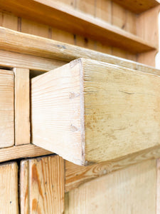 A 19th Century Pine Welsh Dresser or Cupboard