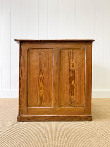 Antique English Pine Pedestal Desk c1890