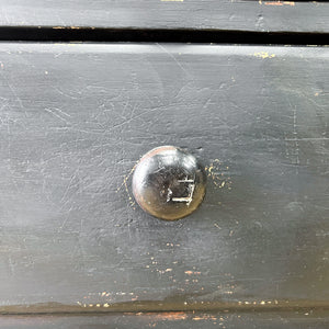 An Ebonized Antique English Chest of Drawers/Dresser