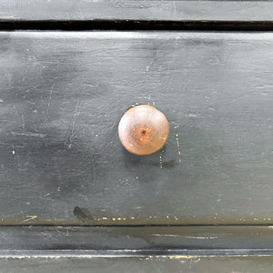 An Ebonized Antique English Chest of Drawers/Dresser