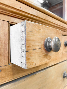 A 19th Century English Pine Bookcase Cabinet or Hutch