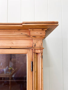 A 19th Century English Pine Bookcase Cabinet or Hutch