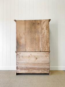 A 19th Century English Pine Bookcase Cabinet or Hutch