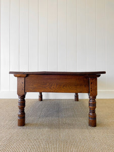 A English Oak Country Made Coffee Table