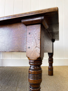 A English Oak Country Made Coffee Table