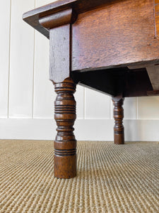 A English Oak Country Made Coffee Table