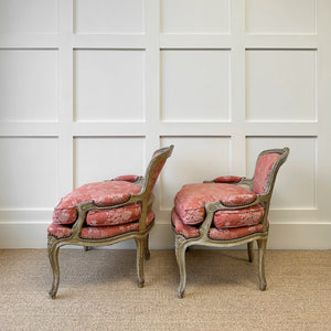 A Lovely Pair of 18th Century Style French Armchairs