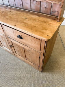 A 19th Century Pine Welsh Dresser or Cupboard