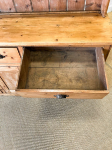 A 19th Century Pine Welsh Dresser or Cupboard