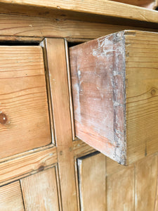 A 19th Century Pine Welsh Dresser or Cupboard