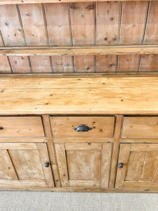 A 19th Century Pine Welsh Dresser or Cupboard