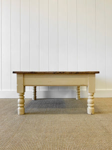 An Antique English Country Pine Coffee Table