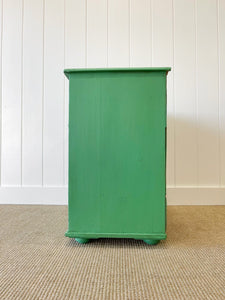 A Happy Green Pine Chest of Drawers Dresser c1890