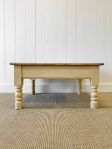 An Antique English Country Pine Coffee Table