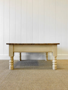 An Antique English Country Pine Coffee Table