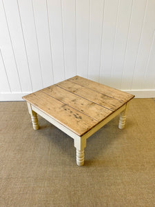 An Antique English Country Pine Coffee Table