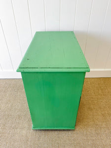 A Happy Green Pine Chest of Drawers Dresser c1890