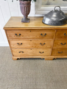 A 19th Century English Bank of Drawers Sideboard