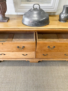 A 19th Century English Bank of Drawers Sideboard