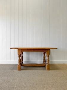 English Country Pine Waxed 5ft Refectory Style Table