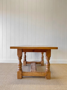 English Country Pine Waxed 5ft Refectory Style Table