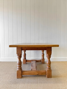 English Country Pine Waxed 5ft Refectory Style Table