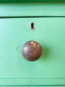 A Happy Green Pine Chest of Drawers Dresser c1890